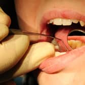 General view of dentist at work.