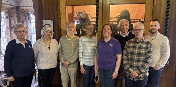 The band (Left to Right) 1. Barbara Rand (Messingham) 2. Debbie Scarf (Scotter) 3. Chris Turner (Stow) 4. Clare Rogers (Belton) 5. Alison Elwess (Gainsborough) 6. Stephen Clarke (Gainsborough) 7. Ian Till (Messingham) 8. Alex Addy (Haxey)