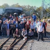 The group of Linesiding Club members (from the UK, Australia, Denmark, Austria and Slovakia) at the ceremony. Photo: Takuro Takahashi/Rass Chijin 2024.