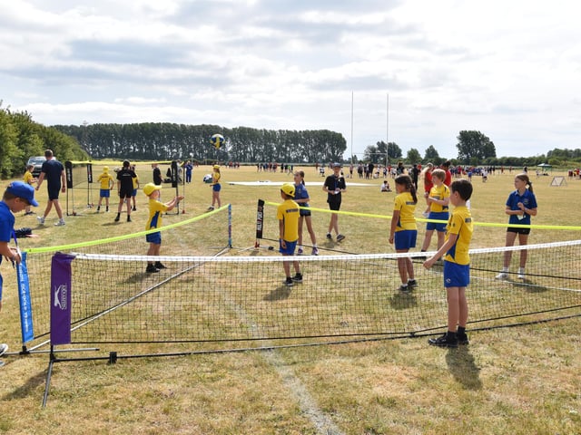 Team games at the Community Games Day.