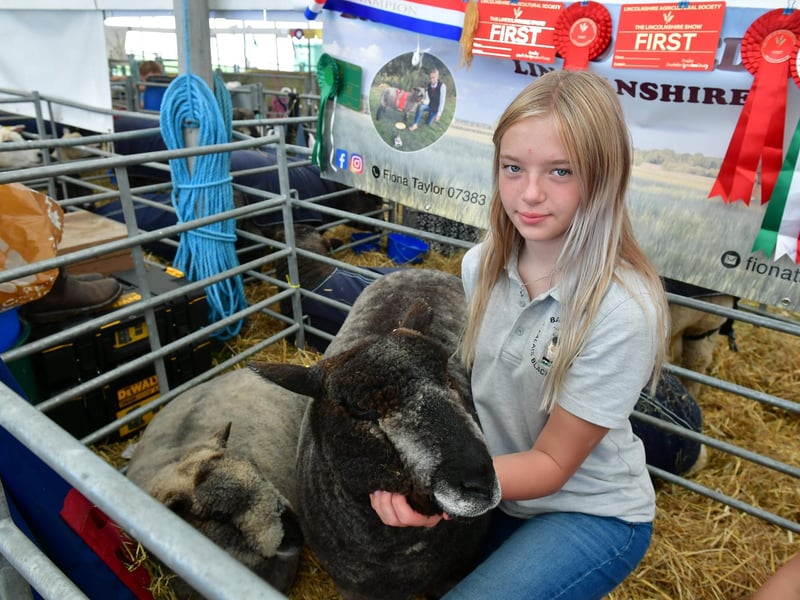Hollie Taylor with Fedora, Barlings Flock, Langworth. Photo: David Dawson