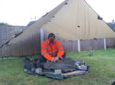 Bryan Pinto is sleeping exposed to the elements to support homeless veterans