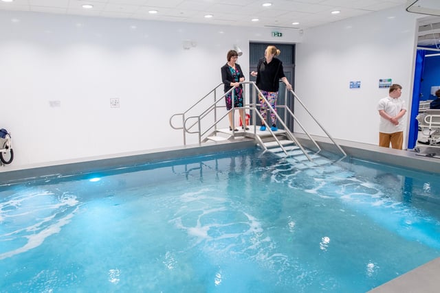 Pupils can make use of the school's fantastic new hydro-therapy pool.