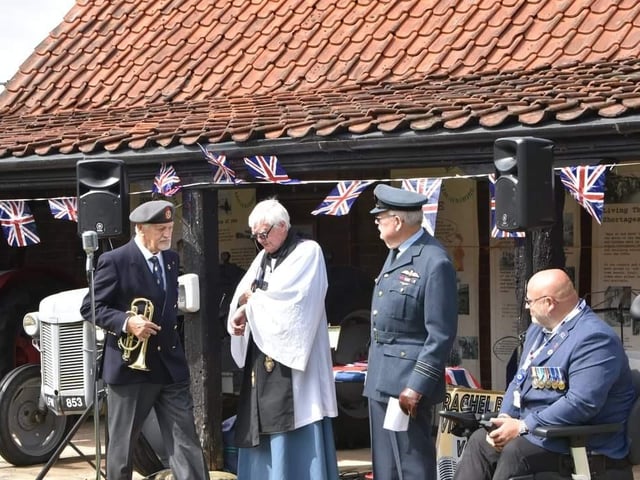 Veterans attended an armed forces ceremony on the Sunday.