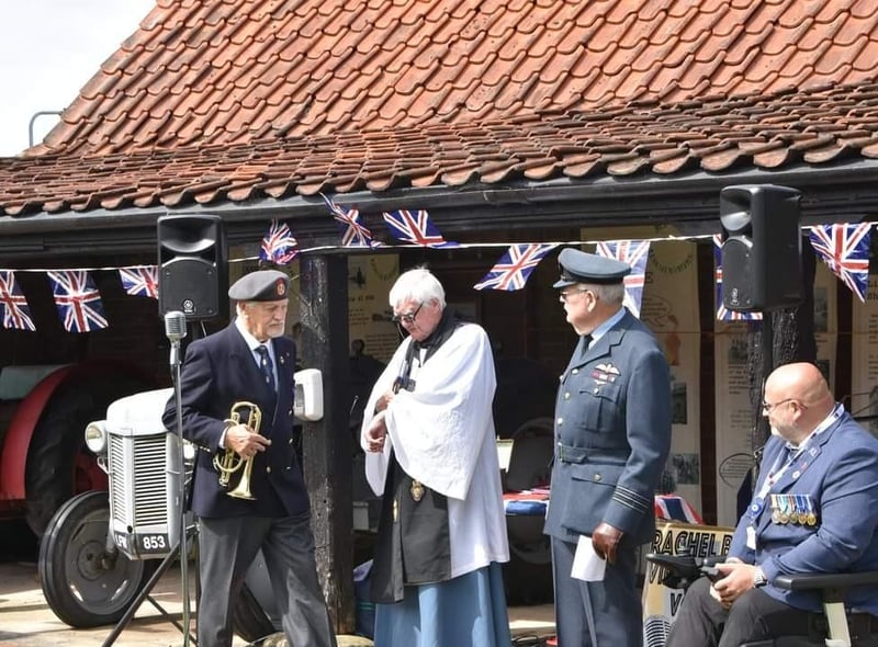 Veterans attended an armed forces ceremony on the Sunday.