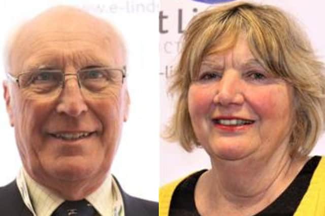 Coun Neil Jones and Jill Makinson Sanders. Photos East Lindsey District Council