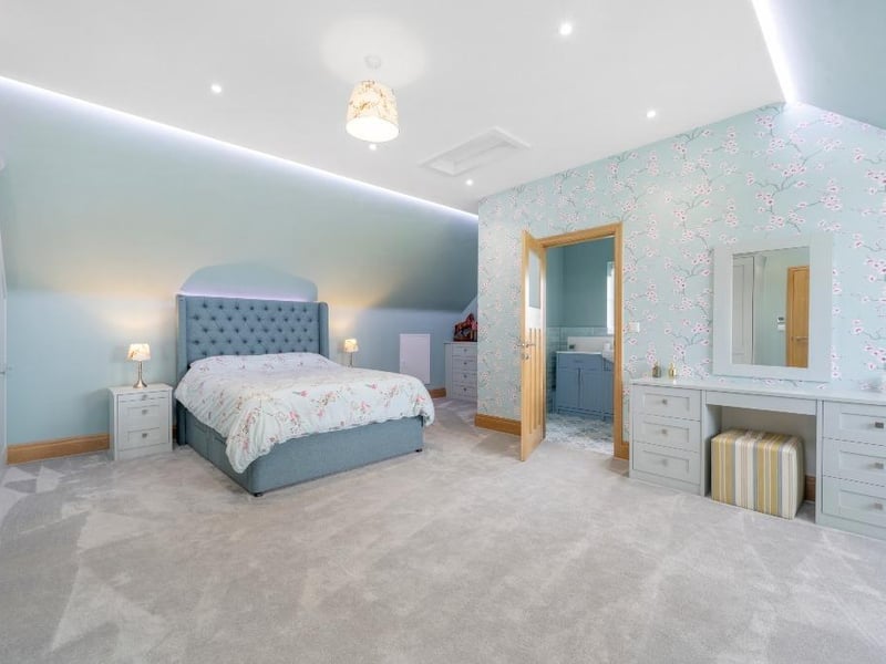 The second-floor bedroom.