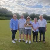 President's Day Winners N O'Flynn, C Grayston and J Ray, with Club President Robert Pask 