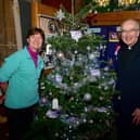 Linda Patrick and Rev Charles Patrick at Horncastle's Christmas Tree Festival. Photos: