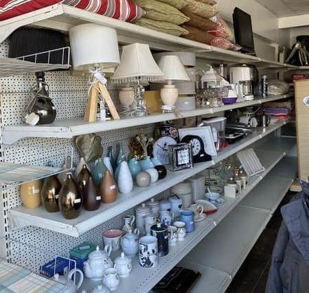 Inside the new Seaside Greyhounds charity shop in Chapel St Leonards.