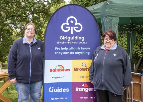 Michelle Walmey and Hazel Kelly of Louth's Girl Guiding. Photos: Holly Parkinson