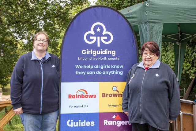 Michelle Walmey and Hazel Kelly of Louth's Girl Guiding. Photos: Holly Parkinson