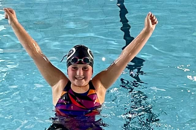 Amelia Pitman, nine, swam more than 600 lengths during her school holiday to raise money for charity