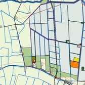 An indicative layout plan of the proposed solar park at Heckington fen.