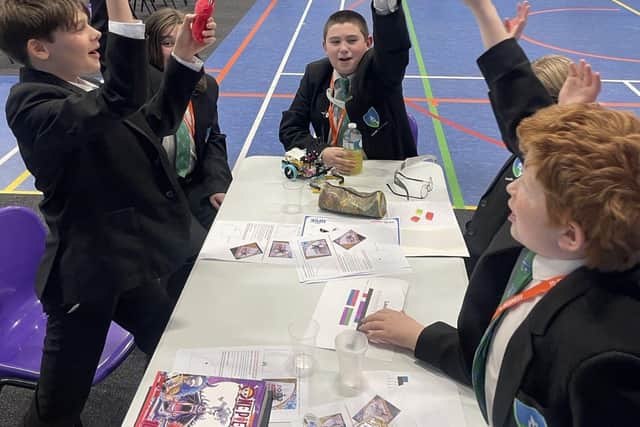 A bit of light relief during the competition.