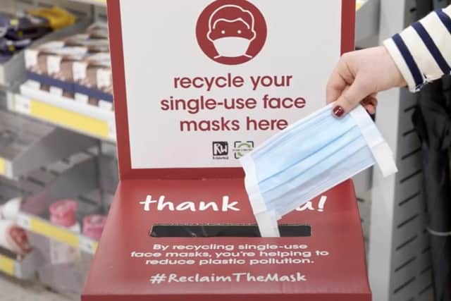 Collection bins will be in stores