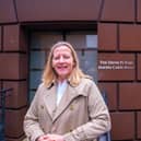 Coun Lindsey Cawrey at the entrance to the Magna Carta Vault at Lincoln Castle. Photo: LCC
