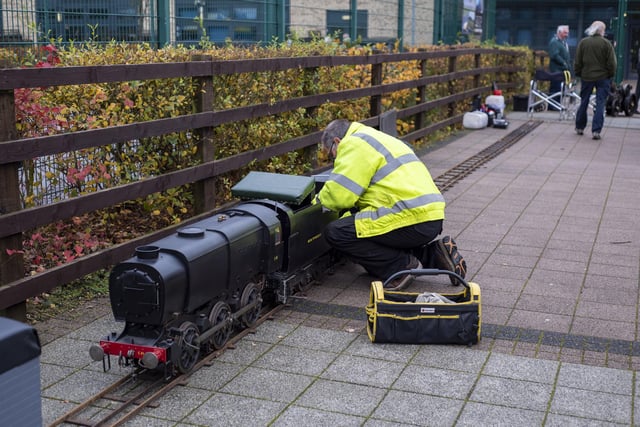 Visitors could have a ride on this working model loco. Photo: Holly Parkinson