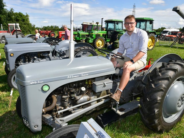 Tom Wilkinson of Scopwick with his 1951 Ferguson TE20 tractor that was owned by his great grandfather, passed down through the family