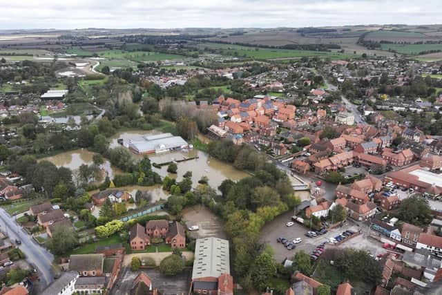 An aerial view of the flooding around Horncastle | Photo: TheDroneMan.net