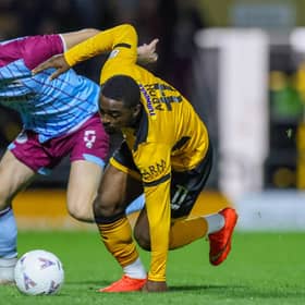 Boston action at home to Gateshead on Tuesday. Pic by Chris Bray.