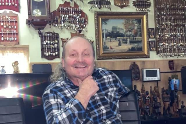 Pauel was proud of his collection of spoons that was on display across the walls of two rooms.