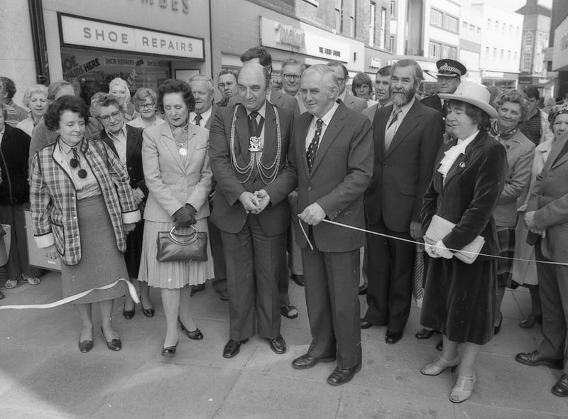 The pedestrianisation of Strait Bargate was a joint exercise between the county and borough councils and cost about £45,000.