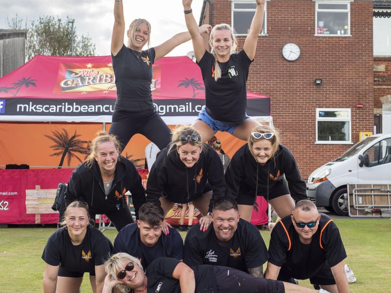 Ready for action are the team from Phoenix Fitness.