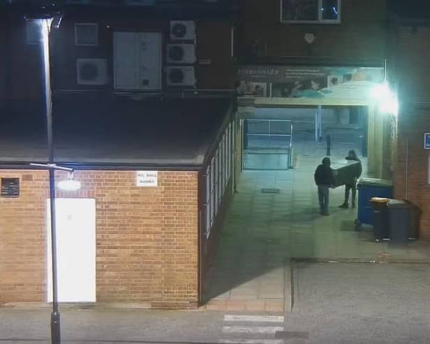 They were caught on CCTV