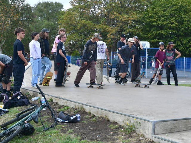 Skateboarding also featured at the event.