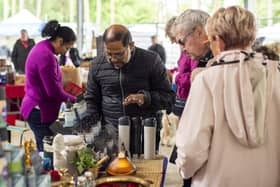 Visitors browsing the stalls at a previous Lincolnshire Makers' artisan market. (PHOTO BY: Holly Parkinson)