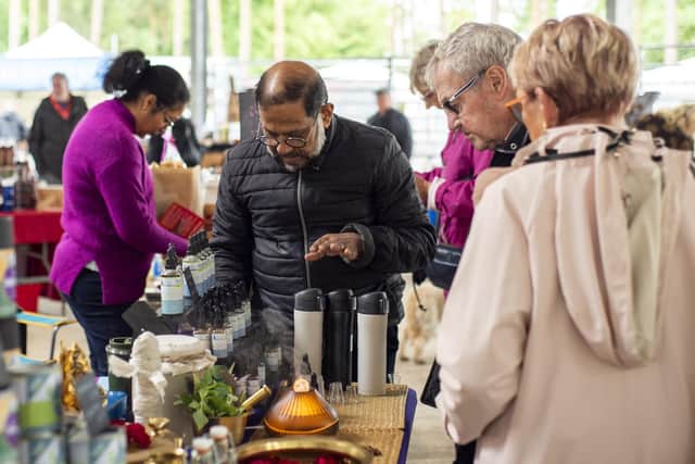 Visitors browsing the stalls at a previous Lincolnshire Makers' artisan market. (PHOTO BY: Holly Parkinson)