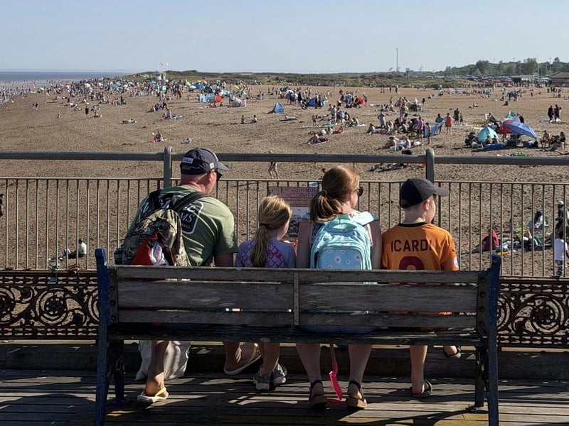 Bank Holiday weekend on Skegness beach