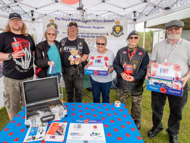 The Royal British Legion stall at the Armed Forces Day celebration event.