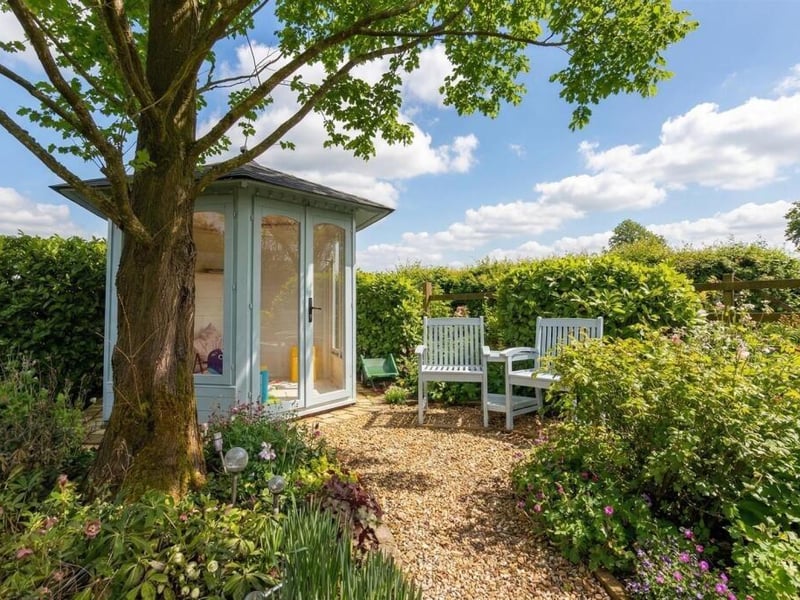 One of the summerhouses.