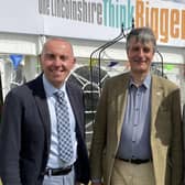 Coun Rob Waltham Coun Philip Jackson and Coun Martin Hill at the 2023 Lincolnshire Show. Picture: Local Democracy Service