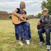 Musicians Ruth Bell and Bernie Booth.