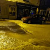 The burst water main on Eastgate, Louth. Photos: Gilli Ledgeway