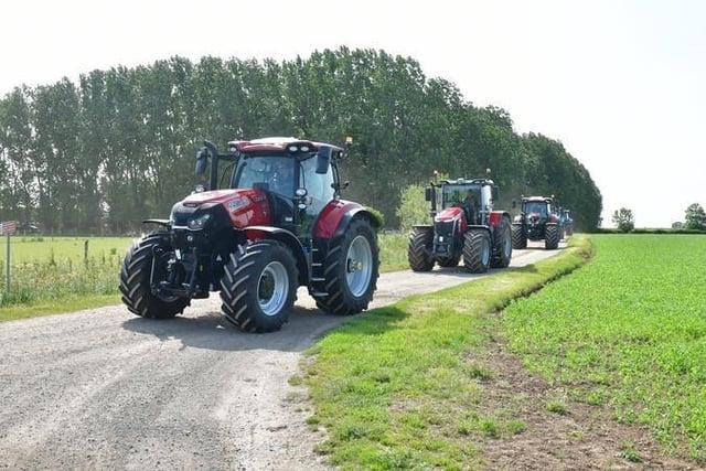 Wolds Tractor Run from Caudwell's Yard, Ludborough