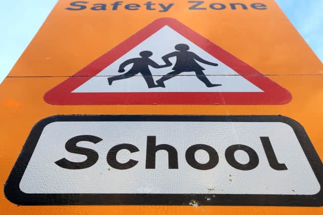File photo dated 03/01/21 of a general view of a school safety zone sign. Ofsted's plans to prevent further deaths following the suicide of headteacher Ruth Perry have been welcomed by her family and union leaders, but they have called for more work to be done. The proposals, which include new guidelines showing school leaders how to stop an Ofsted inspection if staff show signs of distress, have been published in response to senior coroner Heidi Connor's prevention of future deaths report. Issue date: Friday January 19, 2024.