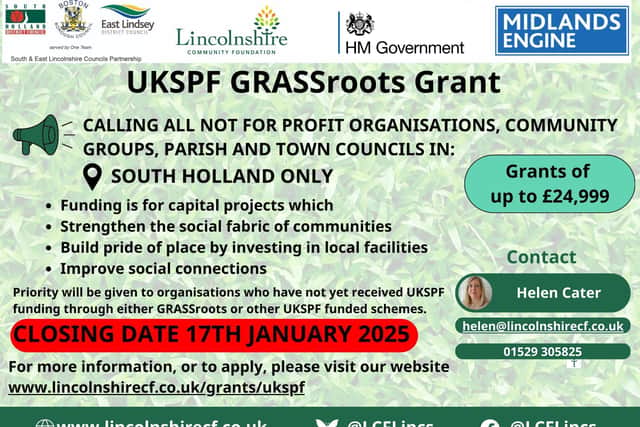 Fund details and criteria can be found on the LCF website www.lincolnshirecf.co.uk