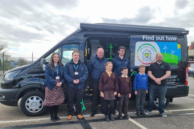 Launch of ERIC the energy van which is designed to help residents in East Lindsey save money.