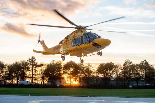 The life-saving Lincs and Notts Air Ambulance. Photo: John Aron