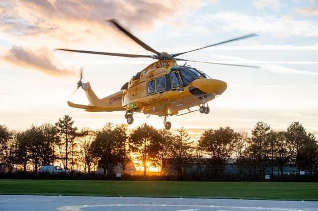 The life-saving Lincs and Notts Air Ambulance. Photo: John Aron