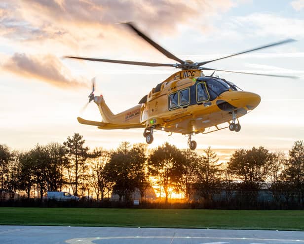 The life-saving Lincs and Notts Air Ambulance. Photo: John Aron