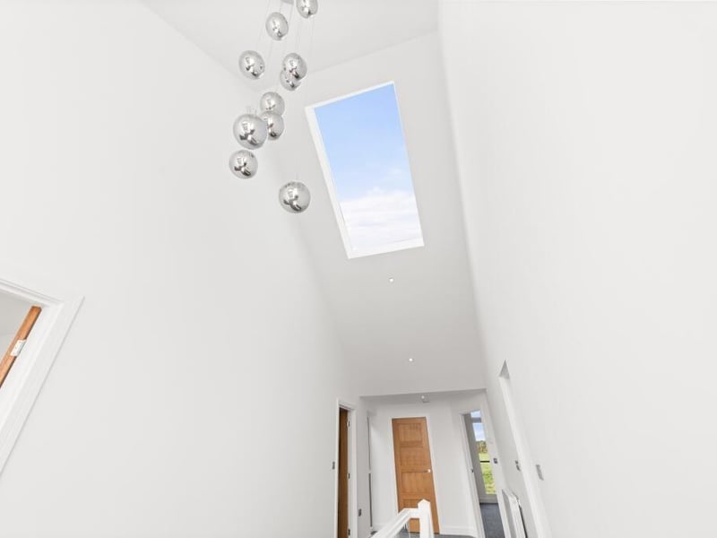 Looking up from the landing.