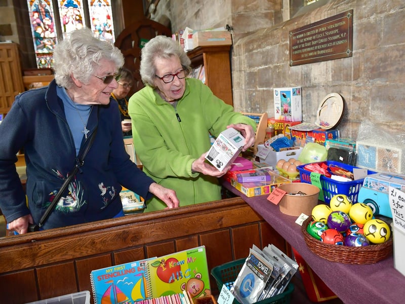 Visitors L-R Veta Jay and Sheila Freeston of Horncastle. Photo: David Dawson