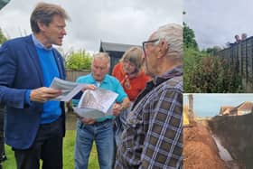 MP for Boston and Skegness Richard Tice discussing the problem with residents.