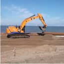 Beach nourishment near Skeness. Photo: Environment Agency