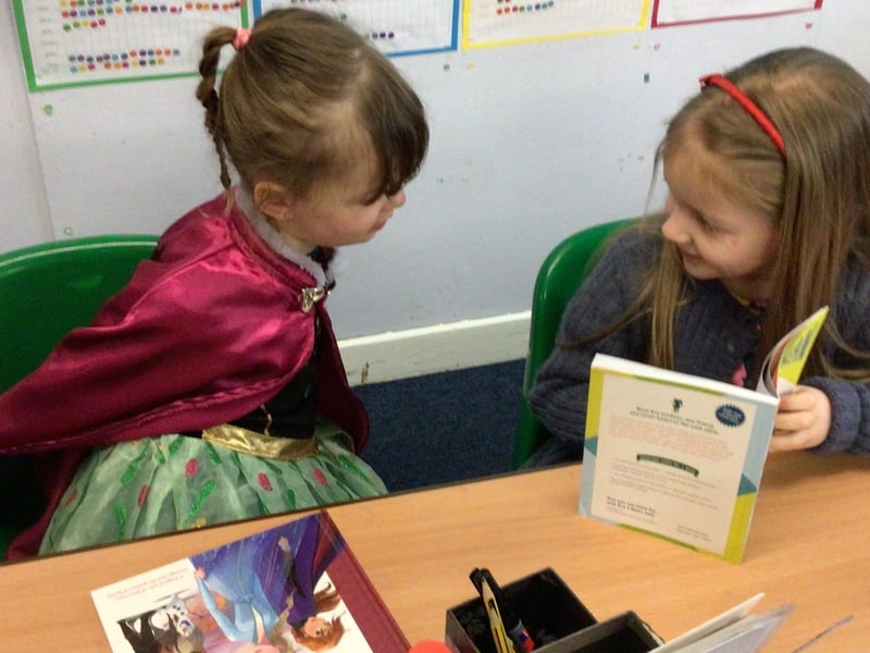 Book activities at William Alvey School.
